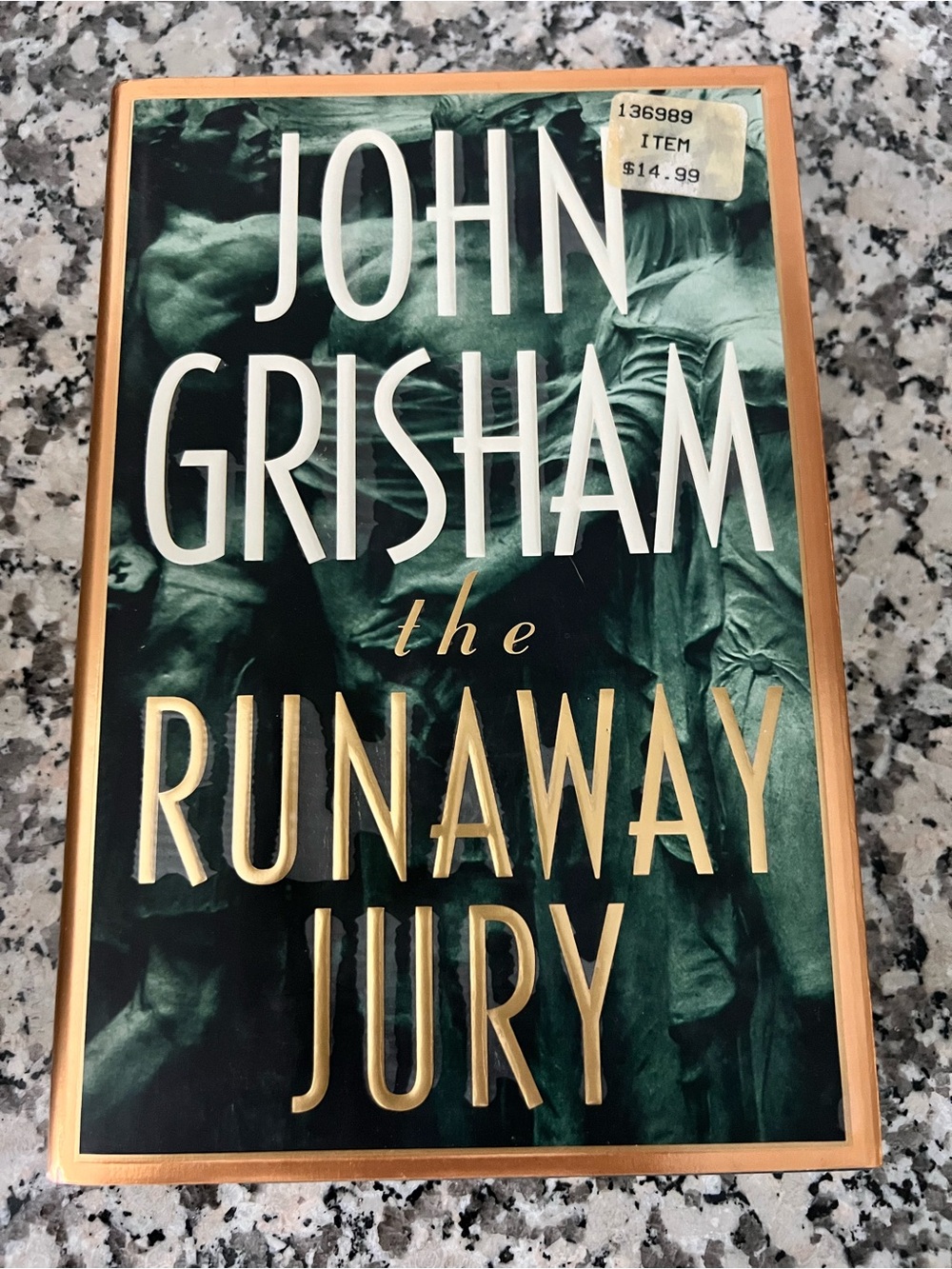 John Grisham "The Runaway Jury" Hardcover with Gold Lettering